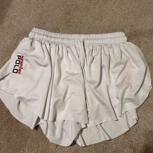 Newport Polo White Athletic Shorts for Women